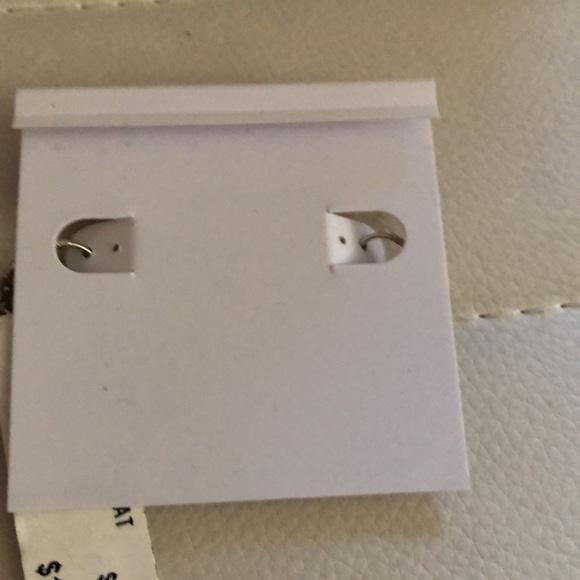 NWT Sterling Silver Pink Heart Earrings Made with Swarovski Crystal - Picture 5 of 6